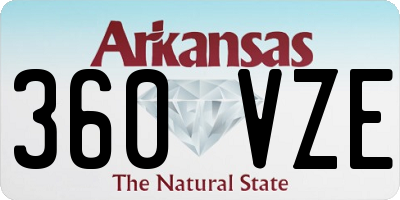 AR license plate 360VZE