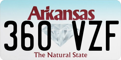 AR license plate 360VZF