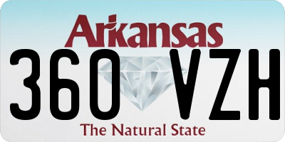 AR license plate 360VZH