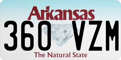 AR license plate 360VZM