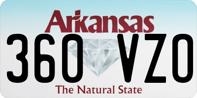 AR license plate 360VZO