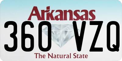 AR license plate 360VZQ