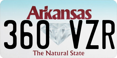 AR license plate 360VZR