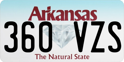 AR license plate 360VZS