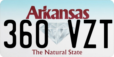 AR license plate 360VZT