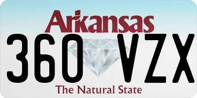 AR license plate 360VZX