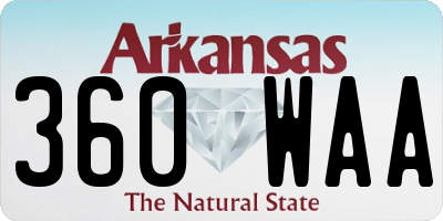 AR license plate 360WAA