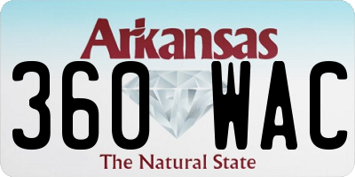 AR license plate 360WAC