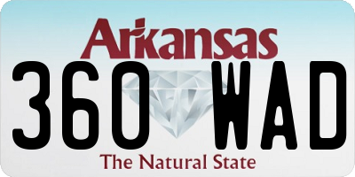 AR license plate 360WAD
