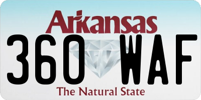 AR license plate 360WAF