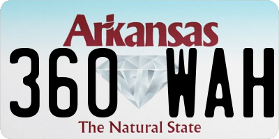 AR license plate 360WAH