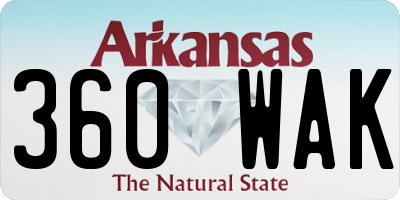AR license plate 360WAK
