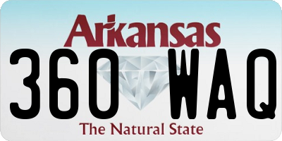 AR license plate 360WAQ
