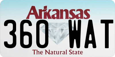 AR license plate 360WAT