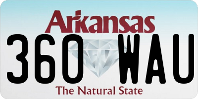 AR license plate 360WAU