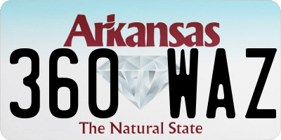 AR license plate 360WAZ