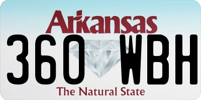 AR license plate 360WBH