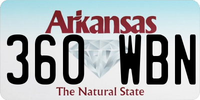 AR license plate 360WBN