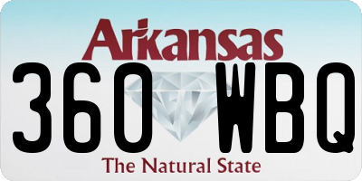 AR license plate 360WBQ