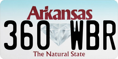 AR license plate 360WBR