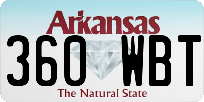 AR license plate 360WBT