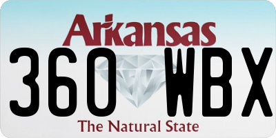 AR license plate 360WBX