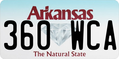 AR license plate 360WCA