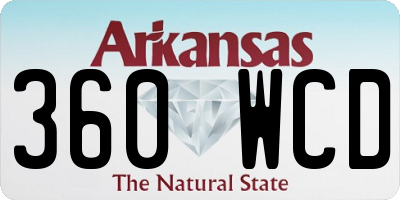AR license plate 360WCD