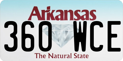 AR license plate 360WCE