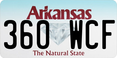 AR license plate 360WCF