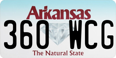 AR license plate 360WCG