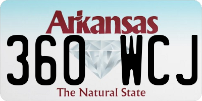 AR license plate 360WCJ