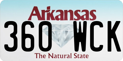 AR license plate 360WCK