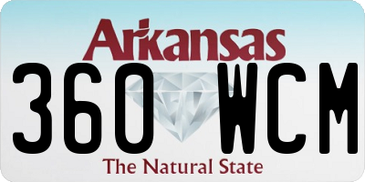AR license plate 360WCM