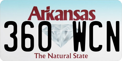 AR license plate 360WCN