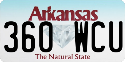 AR license plate 360WCU
