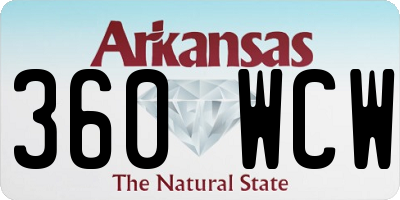 AR license plate 360WCW