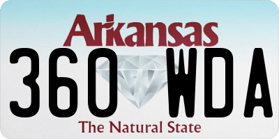 AR license plate 360WDA