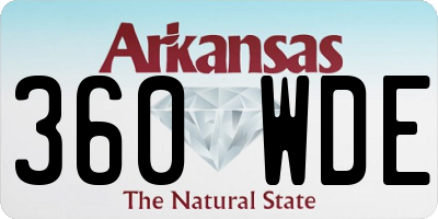 AR license plate 360WDE