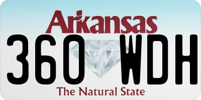 AR license plate 360WDH