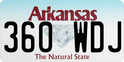 AR license plate 360WDJ
