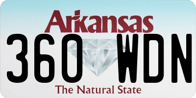 AR license plate 360WDN