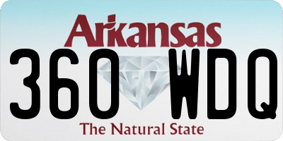 AR license plate 360WDQ