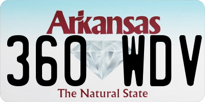 AR license plate 360WDV