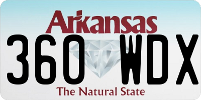 AR license plate 360WDX