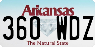 AR license plate 360WDZ