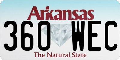 AR license plate 360WEC