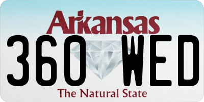 AR license plate 360WED