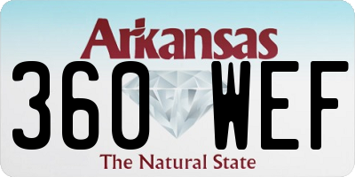 AR license plate 360WEF