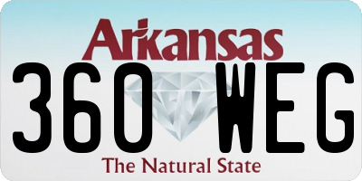 AR license plate 360WEG